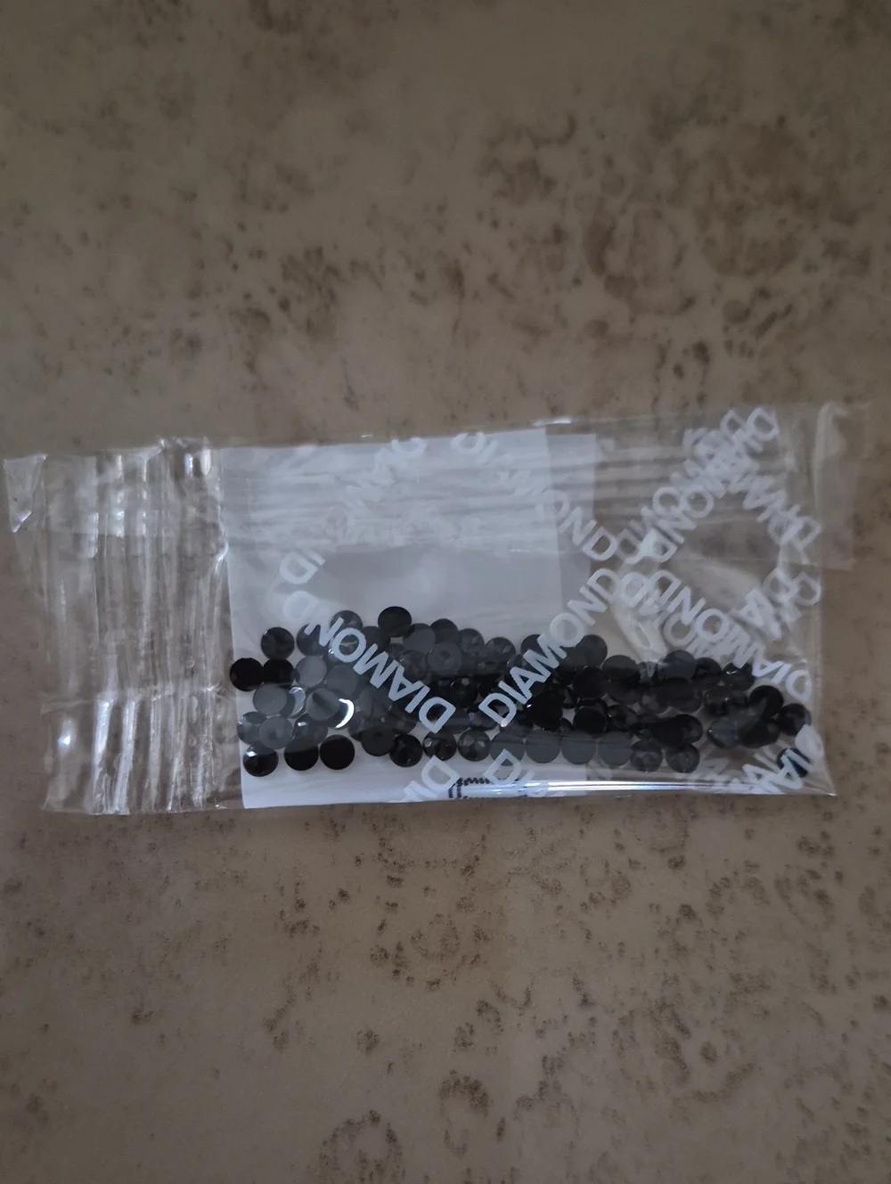 Loose Black Rhinestone Drill Pack